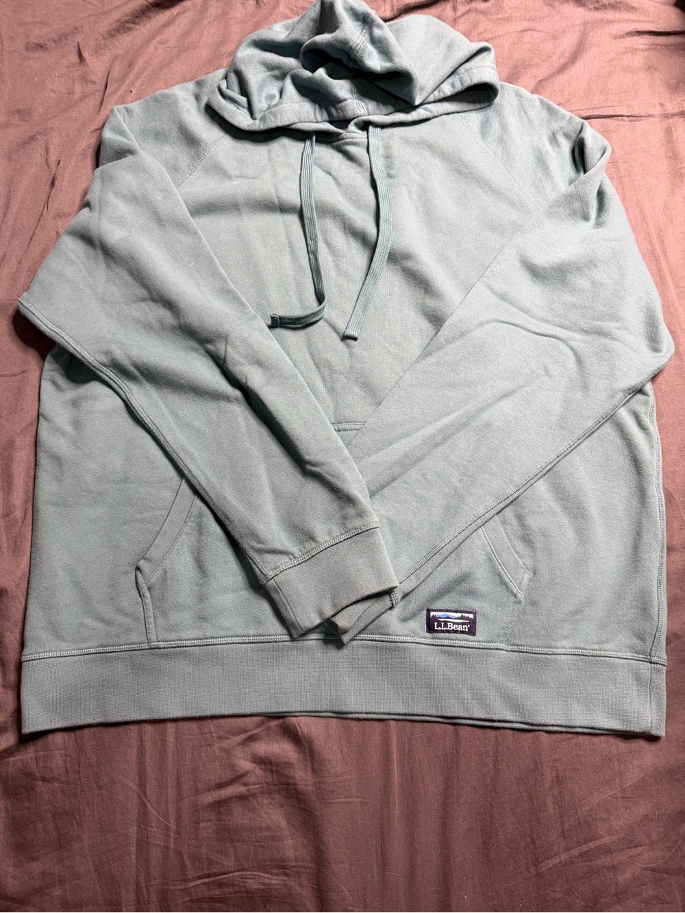 L.L. Bean Men’s Light Sage Green Pullover Hoodie
